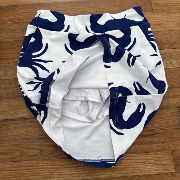 Sydney Elizabeth Women's Golf Skort Pockets White/Blue Size 2 - Picture 2 of 4